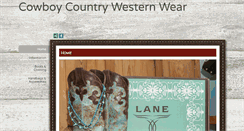 Desktop Screenshot of cowboycountrywesternwear.net