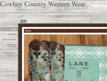 Tablet Screenshot of cowboycountrywesternwear.net